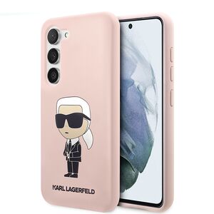 Husa pentru Samsung Galaxy S23 Plus - Karl Lagerfeld Silicone - Pink Ikonik