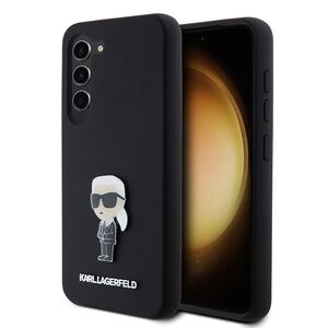 Husa pentru Samsung Galaxy S23 - Karl Lagerfeld Silicone - Ikonik Metal Pin