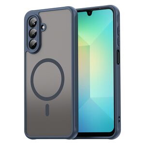 Husa pentru  Samsung Galaxy A26 cu protectie pentru lentile si MagSafe EasyCharge, Ghost Series Anti-ingalbenire, frosted - Albastru