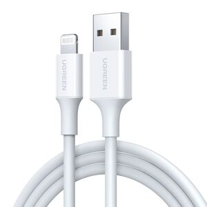 Cablu de Date USB la Lightning, 5V/2.4A, 480Mbps, 2m - Ugreen US155 (20730) - White