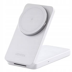 Incarcator fara Fir 2in1, 25W, 3A, USB-C - Ugreen W528 (45055) - White