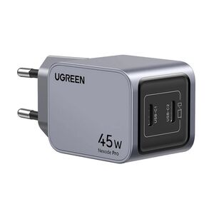 Incarcator pentru Priza, Type-C, GaN, 45W, 3A, QC4.0+ - Ugreen Nexode Pro X707 (35008) - Grey