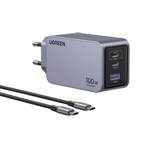 Incarcator USB, Type-C, GaN, 100W, 3A, QC4.0+, PD3.0 - Ugreen Nexode Pro X757 (25874) - Grey