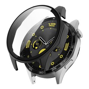 Set de Protecție 360° pentru Huawei Watch GT 4 (46mm) – Carcasa + Folie din Sticla Securizata, Claritate HD, Design Elegant - Negru