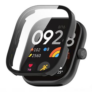 Set de Protecție 360° pentru Xiaomi Redmi Watch 4 – Carcasa cu protectie ecran, Claritate HD, Design Elegant - Negru
