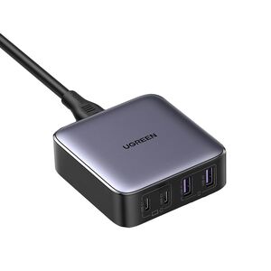 Statie incarcare 65W, 2x USB, 2x Type-C, Cablu Inclus, 2m - Ugreen CD327 (90747) - Grey