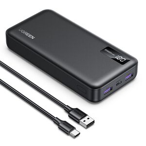 Baterie Externa 2x USB, 2x Type-C, 20000mAh, 5V/3A - Ugreen PB312 (25683) - Black