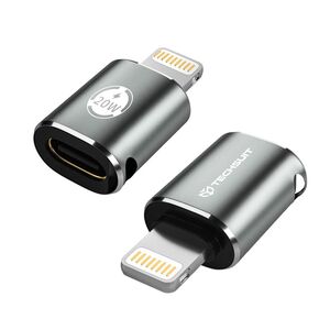 Adaptor USB-C la Lightning, 3A, Aluminiu - TitanCoreX (A11) - Gray
