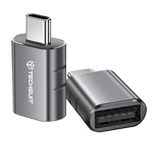 Adaptor USB la Type-C, 5Gbps, 3A, Aluminiu - SlateVolt (A10) - Gray