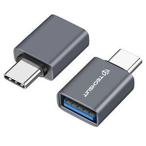 Adaptor USB la Type-C, 5Gbps, 3A, Aluminiu - SlateVolt (A8) - Gray