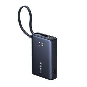 Baterie externa 10000mAh Type-C, USB, 45W, Fast Charging, Cablu Type-C - Baseus PicoGo (P10076803123-00) - Black