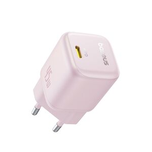 Alimentator pentru Priza, 45W, USB-C, GaN -  Baseus PicoGo (P10176800413-00) - Baby Pink
