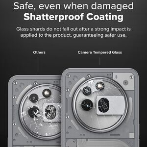 Folie Camera pentru Nothing Phone (3a) Pro (set 2) - Ringke Camera Tempered Glass - Clear