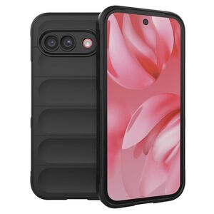 Husa pentru  Google Pixel 9A Liquid Silicone, Microfibre Lining, Non-Slip Airbag Design, Negru