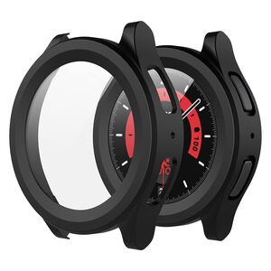Set de Protecție 360° pentru Samsung Galaxy Watch 5 Pro – Carcasa cu protectie ecran, Claritate HD, Design Elegant - Negru