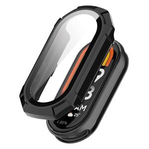 Set de Protecție 360° pentru Xiaomi Mi Band 8 / 8 NFC – Carcasa cu protectie ecran, Claritate HD, Design Elegant - Negru