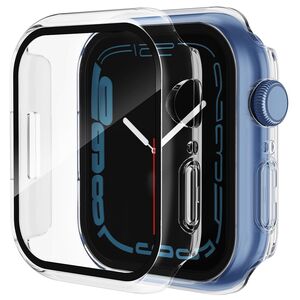 Set de Protecție 360° pentru Apple Watch 7 (45mm) – Carcasa cu protectie ecran, Claritate HD, Design Elegant - Transparent