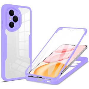 Set 360: Husa cu folie integrata pentru  Honor 400 Pro Protectie 360 fata / spate - Mov