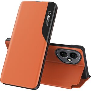 Husa pentru  Honor 400 tip carte, Smart View, Portocaliu