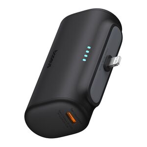 Power Bank pentru Telefon, Lightning, 20W, 5000mAh, Cablu Type-C - Baseus (P10068307413-00) - Black