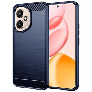 Husa pentru Honor 400 Carbon Liquid Silicone, Albastru
