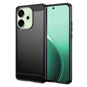 Husa pentru Oppo Reno 14 5G Carbon Liquid Silicone, Negru