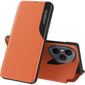 Husa pentru  Honor 400 Pro tip carte, Smart View, Portocaliu