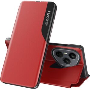 Husa pentru  Honor 400 Pro tip carte, Smart View, Rosu