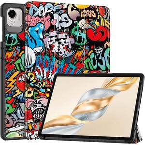 Husa pentru  Honor Pad X9a tip stand functie sleep/wake-up, protectie 360 - Graffiti