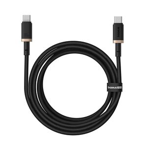 Cablu de Date USB-C, 100W, 2m - Baseus Dura - Gold / Black