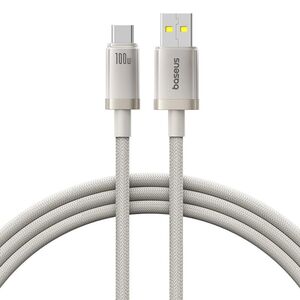 Cablu USB, Type-C, 100W, 2m - Baseus Titanium - Silver