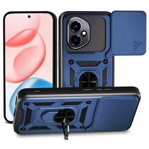 Husa pentru  Honor 400 Ring Armor Kickstand Tough Rugged Cover cu protectie camera, Albastru