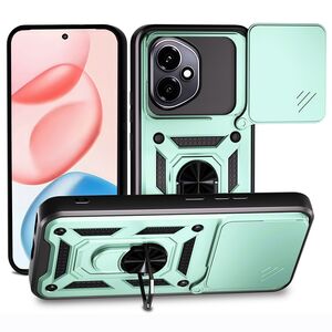 Husa pentru  Honor 400 Ring Armor Kickstand Tough Rugged Cover cu protectie camera, Verde