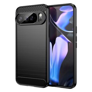 Husa pentru Google Pixel 10 Pro XL Carbon Liquid Silicone, Negru