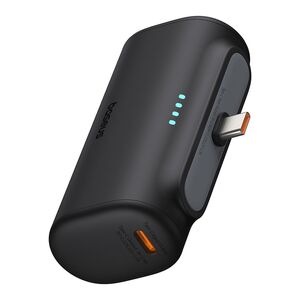Acumulator Extern Type-C, 20W, 5000mAh + Cablu Type-C - Baseus - Negru