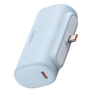 Acumulator Extern Type-C, 20W, 5000mAh + Cablu Type-C - Baseus - Blue