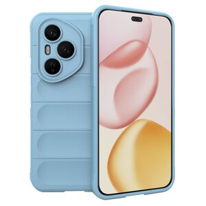 Husa pentru  Honor 400 Pro Liquid Silicone, Microfibre Lining, Non-Slip Airbag Design, Albastru deschis