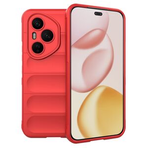 Husa pentru  Honor 400 Pro Liquid Silicone, Microfibre Lining, Non-Slip Airbag Design, Rosu