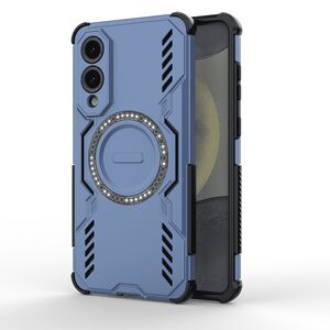 Husa pentru  Samsung Galaxy S25 Edge TitanGuard MagGrip Ultra-Rezistenta cu Protectie Camera, Colturi Ranforsate si Compatibilitate MagSafe - Albastru