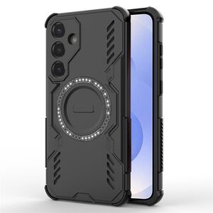 Husa pentru  Samsung Galaxy S25 TitanGuard MagGrip Ultra-Rezistenta cu Protectie Camera, Colturi Ranforsate si Compatibilitate MagSafe - Negru