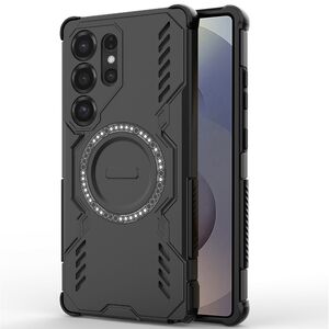 Husa pentru  Samsung Galaxy S25 Ultra TitanGuard MagGrip Ultra-Rezistenta cu Protectie Camera, Colturi Ranforsate si Compatibilitate MagSafe - Negru