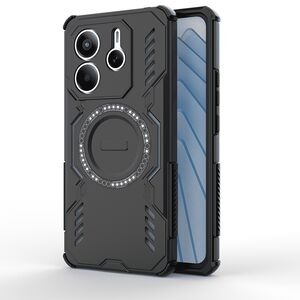 Husa pentru  Xiaomi Redmi Note 14 5G TitanGuard MagGrip Ultra-Rezistenta cu Protectie Camera, Colturi Ranforsate si Compatibilitate MagSafe - Negru