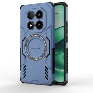 Husa pentru  Xiaomi Redmi Note 14 Pro 5G TitanGuard MagGrip Ultra-Rezistenta cu Protectie Camera, Colturi Ranforsate si Compatibilitate MagSafe - Albastru