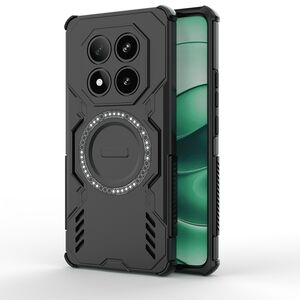 Husa pentru  Xiaomi Redmi Note 14 Pro 5G TitanGuard MagGrip Ultra-Rezistenta cu Protectie Camera, Colturi Ranforsate si Compatibilitate MagSafe - Negru