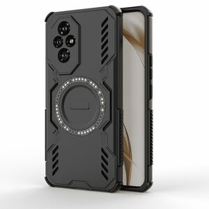 Husa pentru  Honor 200 TitanGuard MagGrip Ultra-Rezistenta cu Protectie Camera, Colturi Ranforsate si Compatibilitate MagSafe - Negru