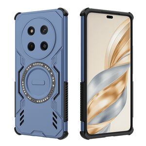 Husa pentru  Honor Magic 7 Lite TitanGuard MagGrip Ultra-Rezistenta cu Protectie Camera, Colturi Ranforsate si Compatibilitate MagSafe - Albastru