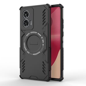 Husa pentru  Motorola Edge 50 Fusion TitanGuard MagGrip Ultra-Rezistenta cu Protectie Camera, Colturi Ranforsate si Compatibilitate MagSafe - Negru