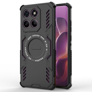 Husa pentru  Motorola Edge 60 Pro TitanGuard MagGrip Ultra-Rezistenta cu Protectie Camera, Colturi Ranforsate si Compatibilitate MagSafe - Negru