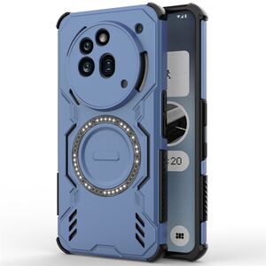 Husa pentru  Nothing Phone (3a) Pro TitanGuard MagGrip Ultra-Rezistenta cu Protectie Camera, Colturi Ranforsate si Compatibilitate MagSafe - Albastru