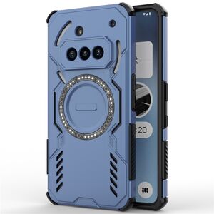 Husa pentru  Nothing Phone (3a) TitanGuard MagGrip Ultra-Rezistenta cu Protectie Camera, Colturi Ranforsate si Compatibilitate MagSafe - Albastru